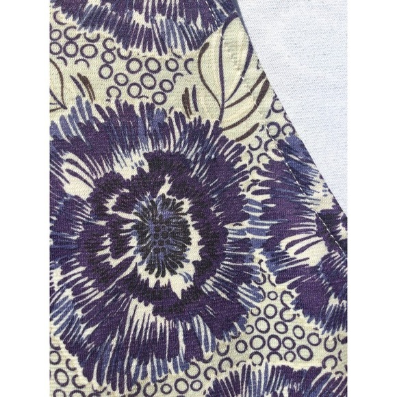 REI Women Mini Dress Size XS Grey Purple Surplice Neckline Floral Camping Hiking - Picture 7 of 10